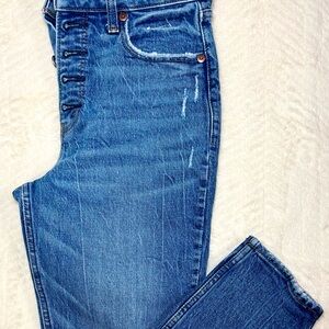 Abercrombie & Fitch Curve Love High-Rise Button Fly Skinny Jeans – Size 25